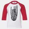 Youth Three Quarter Sleeve Baseball T-Shirt Thumbnail