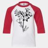 Youth Three Quarter Sleeve Baseball T-Shirt Thumbnail