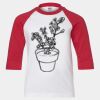 Youth Three Quarter Sleeve Baseball T-Shirt Thumbnail