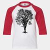 Youth Three Quarter Sleeve Baseball T-Shirt Thumbnail