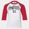 Youth Three Quarter Sleeve Baseball T-Shirt Thumbnail