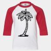 Youth Three Quarter Sleeve Baseball T-Shirt Thumbnail