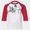 Youth Three Quarter Sleeve Baseball T-Shirt Thumbnail