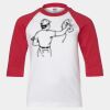 Youth Three Quarter Sleeve Baseball T-Shirt Thumbnail