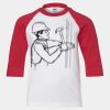 Youth Three Quarter Sleeve Baseball T-Shirt Thumbnail