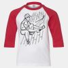 Youth Three Quarter Sleeve Baseball T-Shirt Thumbnail