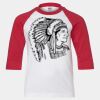 Youth Three Quarter Sleeve Baseball T-Shirt Thumbnail