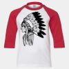 Youth Three Quarter Sleeve Baseball T-Shirt Thumbnail