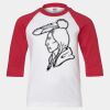 Youth Three Quarter Sleeve Baseball T-Shirt Thumbnail