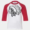 Youth Three Quarter Sleeve Baseball T-Shirt Thumbnail