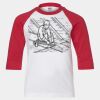 Youth Three Quarter Sleeve Baseball T-Shirt Thumbnail