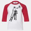 Youth Three Quarter Sleeve Baseball T-Shirt Thumbnail