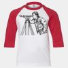Youth Three Quarter Sleeve Baseball T-Shirt Thumbnail