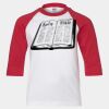 Youth Three Quarter Sleeve Baseball T-Shirt Thumbnail