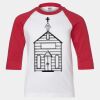 Youth Three Quarter Sleeve Baseball T-Shirt Thumbnail