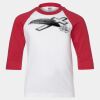 Youth Three Quarter Sleeve Baseball T-Shirt Thumbnail