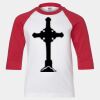Youth Three Quarter Sleeve Baseball T-Shirt Thumbnail