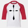 Youth Three Quarter Sleeve Baseball T-Shirt Thumbnail