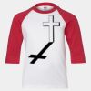 Youth Three Quarter Sleeve Baseball T-Shirt Thumbnail