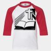 Youth Three Quarter Sleeve Baseball T-Shirt Thumbnail