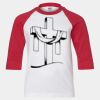 Youth Three Quarter Sleeve Baseball T-Shirt Thumbnail