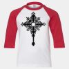 Youth Three Quarter Sleeve Baseball T-Shirt Thumbnail