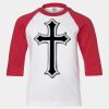 Youth Three Quarter Sleeve Baseball T-Shirt Thumbnail