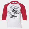 Youth Three Quarter Sleeve Baseball T-Shirt Thumbnail