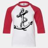 Youth Three Quarter Sleeve Baseball T-Shirt Thumbnail