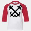 Youth Three Quarter Sleeve Baseball T-Shirt Thumbnail