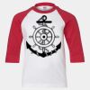 Youth Three Quarter Sleeve Baseball T-Shirt Thumbnail