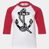 Youth Three Quarter Sleeve Baseball T-Shirt Thumbnail