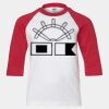 Youth Three Quarter Sleeve Baseball T-Shirt Thumbnail