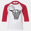 Youth Three Quarter Sleeve Baseball T-Shirt Thumbnail