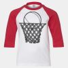 Youth Three Quarter Sleeve Baseball T-Shirt Thumbnail
