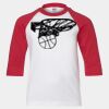 Youth Three Quarter Sleeve Baseball T-Shirt Thumbnail