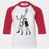 Youth Three Quarter Sleeve Baseball T-Shirt Thumbnail