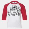 Youth Three Quarter Sleeve Baseball T-Shirt Thumbnail