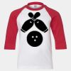 Youth Three Quarter Sleeve Baseball T-Shirt Thumbnail