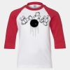 Youth Three Quarter Sleeve Baseball T-Shirt Thumbnail
