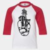 Youth Three Quarter Sleeve Baseball T-Shirt Thumbnail