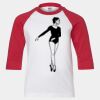 Youth Three Quarter Sleeve Baseball T-Shirt Thumbnail