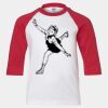 Youth Three Quarter Sleeve Baseball T-Shirt Thumbnail