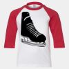 Youth Three Quarter Sleeve Baseball T-Shirt Thumbnail