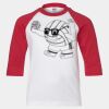 Youth Three Quarter Sleeve Baseball T-Shirt Thumbnail