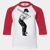 Youth Three Quarter Sleeve Baseball T-Shirt Thumbnail