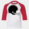 Youth Three Quarter Sleeve Baseball T-Shirt Thumbnail