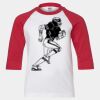Youth Three Quarter Sleeve Baseball T-Shirt Thumbnail