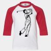 Youth Three Quarter Sleeve Baseball T-Shirt Thumbnail