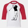 Youth Three Quarter Sleeve Baseball T-Shirt Thumbnail